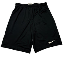 Load image into Gallery viewer, Unisex Nike, black sports / activewear shorts, elasticated, GUC, size 13-14,  