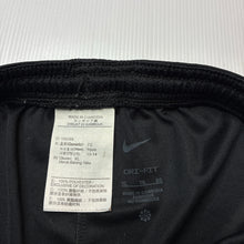 Load image into Gallery viewer, Unisex Nike, black sports / activewear shorts, elasticated, GUC, size 13-14,  