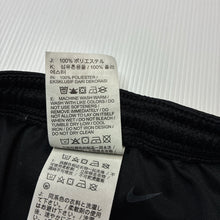 Load image into Gallery viewer, Unisex Nike, black sports / activewear shorts, elasticated, GUC, size 13-14,  
