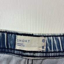 Load image into Gallery viewer, Boys Target, knit stretch denim shorts, elasticated, FUC, size 6,  