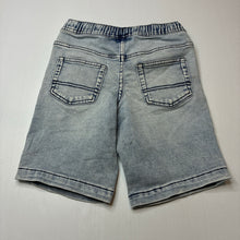 Load image into Gallery viewer, Boys Target, knit stretch denim shorts, elasticated, FUC, size 6,  