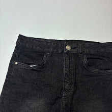 Load image into Gallery viewer, Girls 1964 Denim Co, black stretch denim skirt, L: 36cm, W: 33cm across, GUC, size 16,  