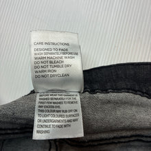 Load image into Gallery viewer, Girls 1964 Denim Co, black stretch denim skirt, L: 36cm, W: 33cm across, GUC, size 16,  