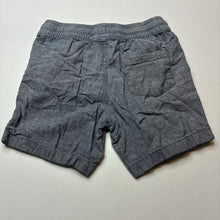 Load image into Gallery viewer, Boys Target, blue cotton / linen shorts, elasticated, GUC, size 5,  