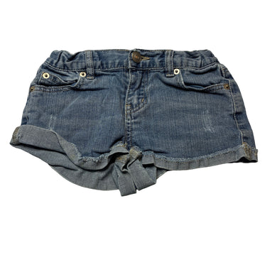 Girls Tilii, distressed stretch denim shorts, adjustable, FUC, size 8,  