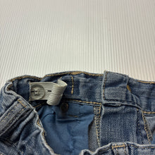 Load image into Gallery viewer, Girls Tilii, distressed stretch denim shorts, adjustable, FUC, size 8,  