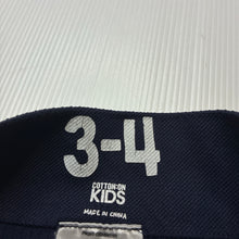 Load image into Gallery viewer, Girls Cotton On, navy ribbed bike shorts, EUC, size 3-4,  