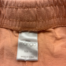 Load image into Gallery viewer, Girls Mango, pink &amp; peach casual shorts, elasticated, GUC, size 10,  