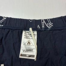 Load image into Gallery viewer, Boys Bauhaus, navy cotton pyjama shorts, GUC, size 16,  
