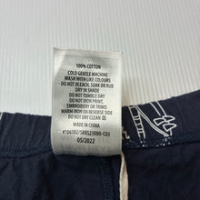 Load image into Gallery viewer, Boys Bauhaus, navy cotton pyjama shorts, GUC, size 16,  
