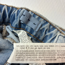 Load image into Gallery viewer, Girls Zara, raw hem denim shorts / skort, adjustable, GUC, size 13-14,  