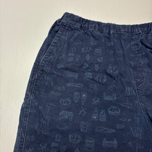 Load image into Gallery viewer, Boys Uniqlo, navy cotton shorts, elasticated, GUC, size 9-10,  