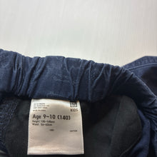 Load image into Gallery viewer, Boys Uniqlo, navy cotton shorts, elasticated, GUC, size 9-10,  