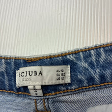 Load image into Gallery viewer, Girls Decjuba Kids, stretch denim jean shorts, adjustable, GUC, size 12,  