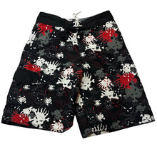 Load image into Gallery viewer, Boys Urban Supply, lightweight board shorts, skulls, GUC, size 10,  