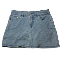Load image into Gallery viewer, Girls Anko, blue stretch denim skirt, elasticated, GUC, size 12,  