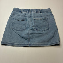 Load image into Gallery viewer, Girls Anko, blue stretch denim skirt, elasticated, GUC, size 12,  