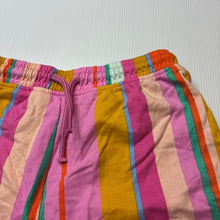 Load image into Gallery viewer, Girls Next, bright striped cotton shorts, elasticated, EUC, size 8,  