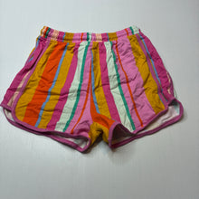 Load image into Gallery viewer, Girls Next, bright striped cotton shorts, elasticated, EUC, size 8,  