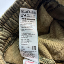 Load image into Gallery viewer, Boys M&amp;S, khaki camo print shorts, elasticated, GUC, size 8-9,  