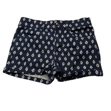 Load image into Gallery viewer, Girls Anko, navy &amp; white stretch cotton shorts, adjustable, EUC, size 8,  
