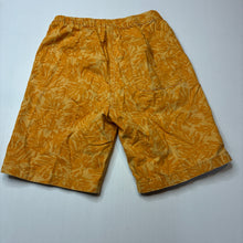 Load image into Gallery viewer, Boys Uniqlo, yellow &amp; orange cotton shorts, elasticated, GUC, size 9-10,  