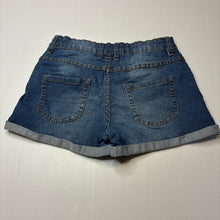 Load image into Gallery viewer, Girls Breakers, stretchy denim shorts, adjustable, GUC, size 14,  