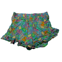 Load image into Gallery viewer, Girls Mango, colourful viscose shorts, elasticated, GUC, size 6,  