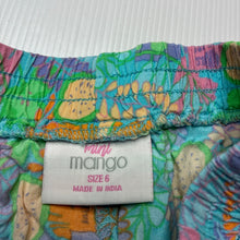 Load image into Gallery viewer, Girls Mango, colourful viscose shorts, elasticated, GUC, size 6,  