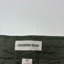 Load image into Gallery viewer, Boys Country Road, khaki stretch cotton chino shorts, adjustable, EUC, size 12,  