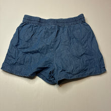 Load image into Gallery viewer, Girls Target, chambray cotton shorts, elasticated, EUC, size 14,  