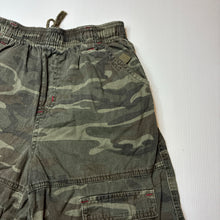 Load image into Gallery viewer, Boys Shock Resistant, cotton camo print shorts, elasticated, wash fade, FUC, size 10,  