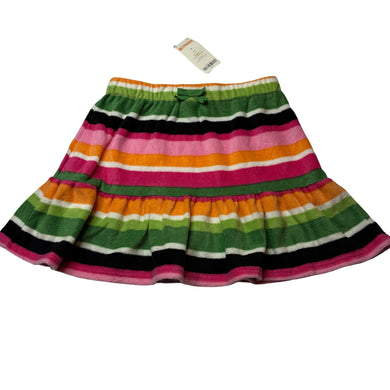 Girls Gymboree, colourful fleece skirt, elasticated, L: 32cm, NEW, size 8,  