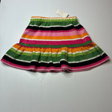 Load image into Gallery viewer, Girls Gymboree, colourful fleece skirt, elasticated, L: 32cm, NEW, size 8,  