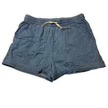 Load image into Gallery viewer, Girls Target, chambray cotton shorts, elasticated, EUC, size 16,  