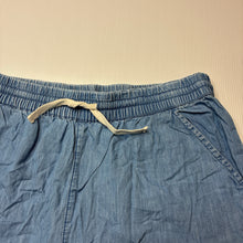 Load image into Gallery viewer, Girls Target, chambray cotton shorts, elasticated, EUC, size 16,  