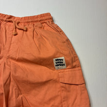 Load image into Gallery viewer, Boys FAME FOREVER, coral stretch cotton cargo shorts, elasticated, EUC, size 6-7,  
