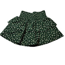 Load image into Gallery viewer, Girls Zara, dark green floral skirt, built-in shorts, elasticated, EUC, size 11-12,  
