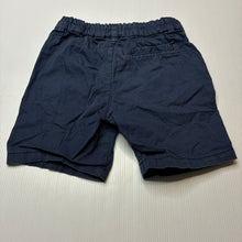 Load image into Gallery viewer, Boys H&amp;M, navy lightweight cotton shorts, adjustable, GUC, size 3,  