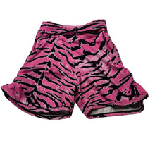 Load image into Gallery viewer, Girls Exotica, pink zebra print sports / activewear shorts, EUC, size 6,  