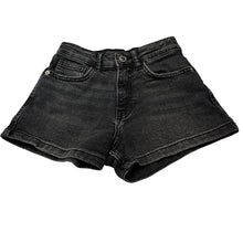 Load image into Gallery viewer, Girls Zara, dark stretch denim shorts, adjustable, EUC, size 8,  