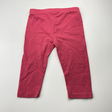Load image into Gallery viewer, Girls Brilliant Basics, pink stretchy leggings, Inside leg: 22cm, EUC, size 3,  