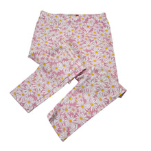 Load image into Gallery viewer, Girls Lily &amp; Dan, stretchy floral leggings, Inside leg: 40cm, FUC, size 5,  