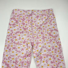Load image into Gallery viewer, Girls Lily &amp; Dan, stretchy floral leggings, Inside leg: 40cm, FUC, size 5,  