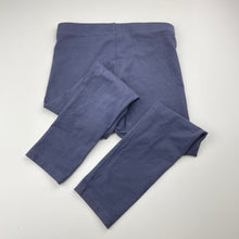Load image into Gallery viewer, Girls blue, stretchy leggings, Inside leg: 44cm, FUC, size 5,  