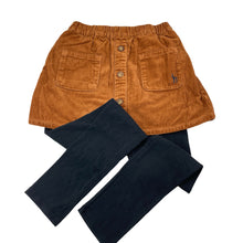 Load image into Gallery viewer, Girls HAZZYS, corduroy skirt, built-in leggings, elasticated, Inside leg: 60cm, EUC, size 12,  
