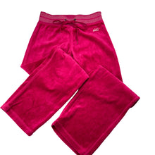 Load image into Gallery viewer, Girls Tilii, pink velour casual pants, elasticated, Inside leg: 58cm, GUC, size 10,  