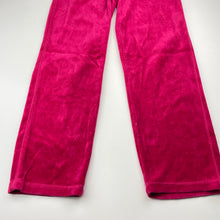 Load image into Gallery viewer, Girls Tilii, pink velour casual pants, elasticated, Inside leg: 58cm, GUC, size 10,  