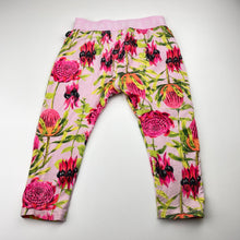 Load image into Gallery viewer, Girls Bonds, stretchy floral pyjama pants / bottoms, GUC, size 3,  