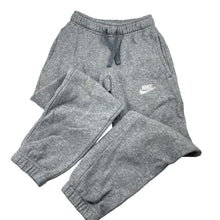 Load image into Gallery viewer, Unisex Nike, fleece lined track pants, elasticated, Inside leg: 54cm, light marks on knees, FUC, size 6-7,  